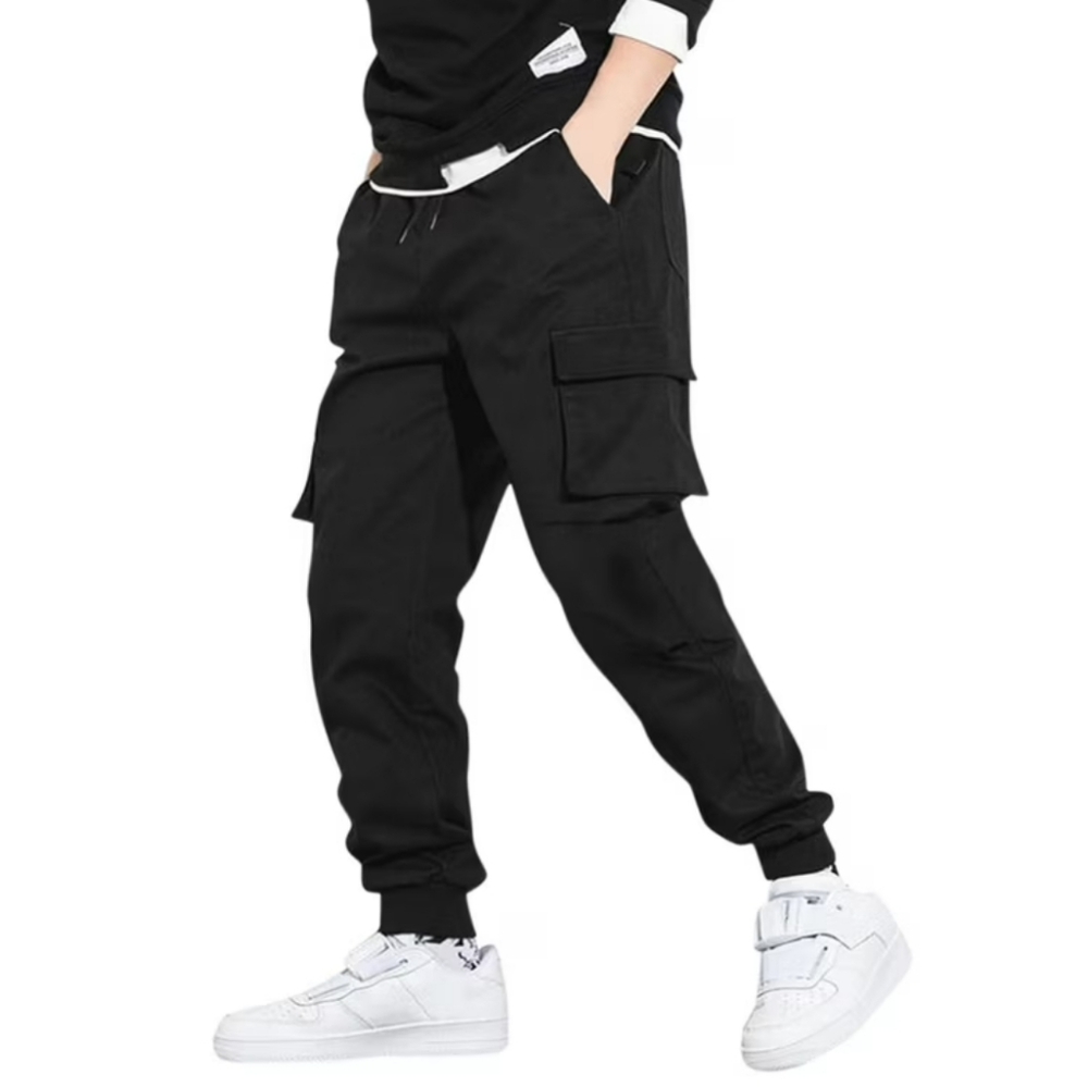 GUESS Cargo Pants Casual Hiking Pant Stretch Elastic Waist Outdoor Pants Black